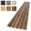 Paquet de 6 panneaux muraux en bois aggloméré 94,49 po x 7,44 po, panneaux de fibres à densité moyenne pour décoration intérieure moderne (29,29 pieds carrés / caisse)-123497709