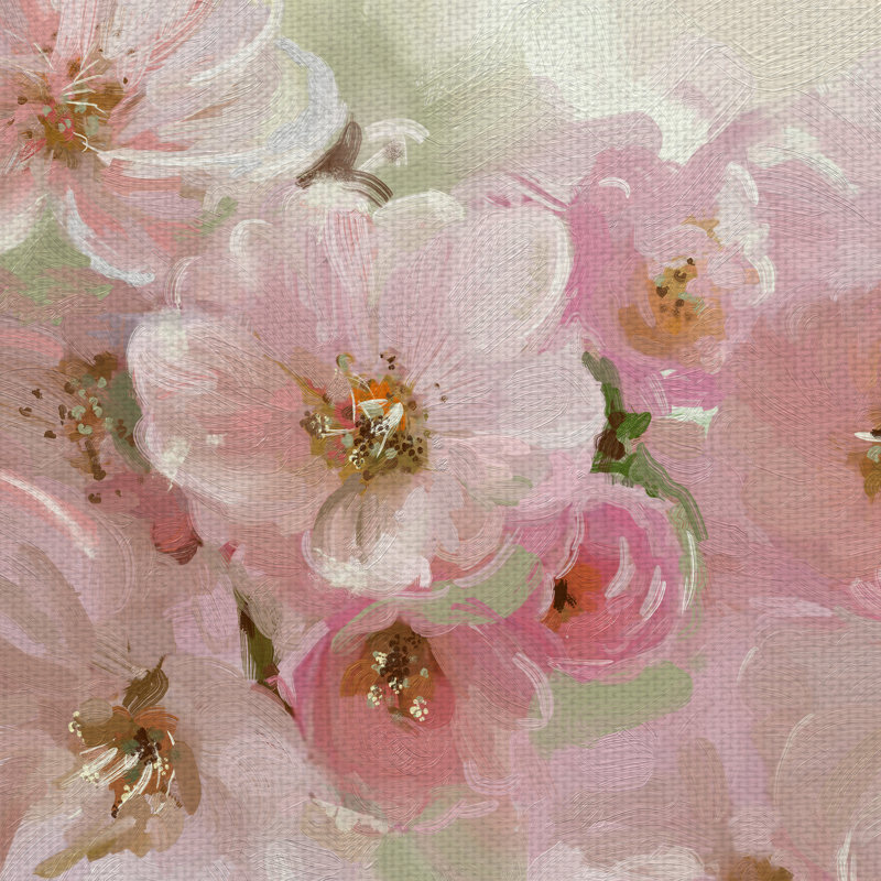 « japanese cherry tree »-sans cadre, reproduction d’art sur toile, H 30 po x l 40 po x P 1,5 po