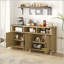 Buffet 4 portes avec prises de courant, ports USB et tablettes réglables-587746506