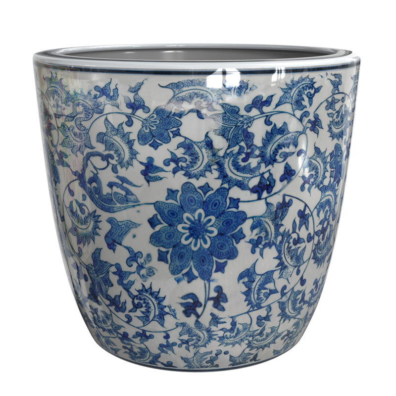 Cache-pot en céramique Fyvie, H 6 po x l 6,50 po x P 6,50 po