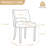 4-Piece Chenille Upholstered Solid Wood Dining Chair Set-845909820