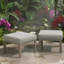 Ensemble de 2 repose-pieds de patio en métal épais et beige de 22 po-905491210-905491211