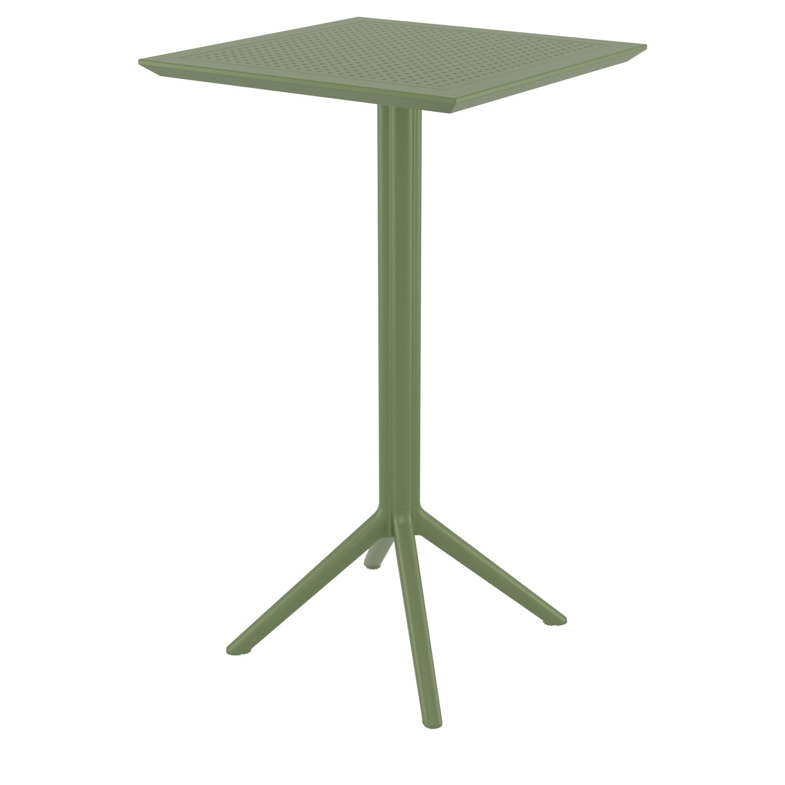 Awan Square 4 - Person Outdoor Dining Set, Olive Green