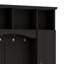 4-IN-1 Elegant Hall Tree With Golden Hooks & Handles, Practical Entryway Bench With Adjustable Shelves