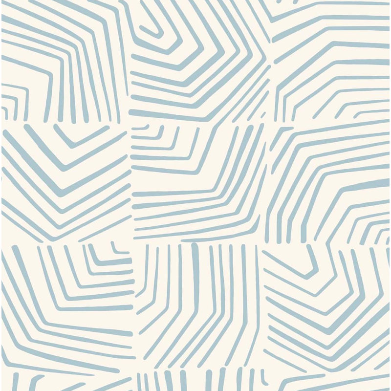 Rouleau de papier peint L 33 pi x l 20,9 po Contra Costa, Bleu ciel