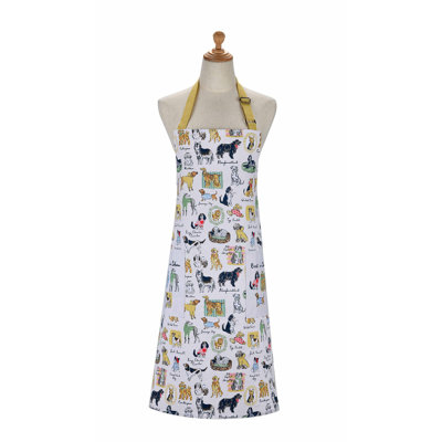 Animal Print Cotton Bib Apron