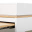 Table de salle à manger extensible avec plateau pliable, rangement intelligent et prise de courant intégrée pour les cuisines et les salles à manger modernes-175704831