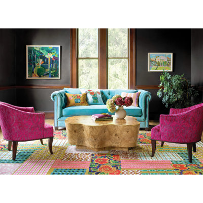 Elm Patchwork Multi Hand Micro Hooked Wool Rug