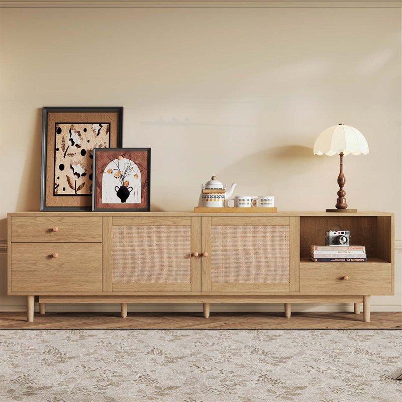 Console média moderne en bois