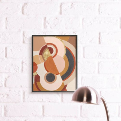 «Asymmetric Abstract Circles» par Grace Popp - reproduction d'art