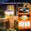  Lampadaire solaire à poteau pour l'extérieur, clôture solaire et lampadaire de terrasse avec 2 modes d'éclairage, IP65 résistant aux intempéries, convient aux poteaux en bois ou en vinyle de 4 po et 5 po