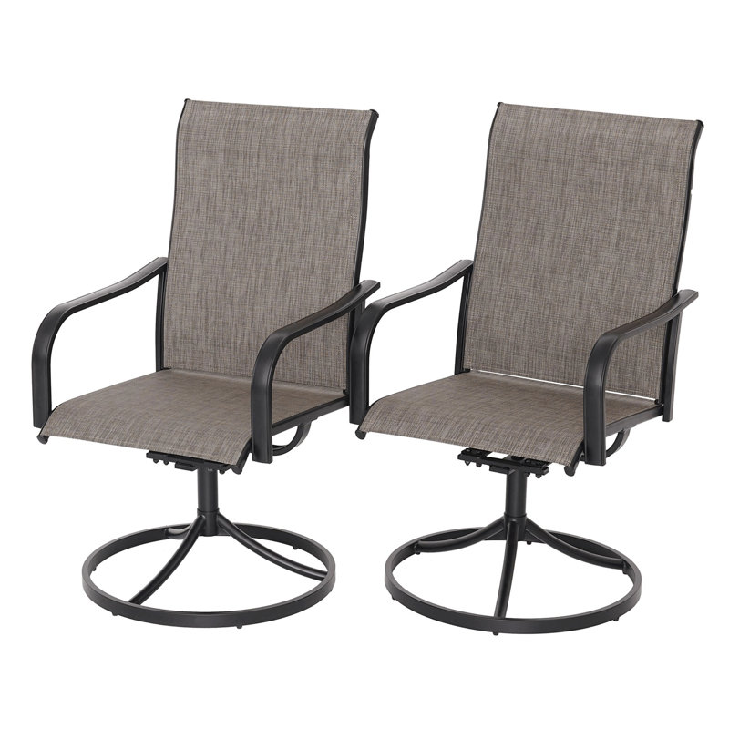 Fauteuil de salle à manger Dheera, Brun