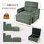 Fauteuil d'appoint rembourré avec repose-pieds avec rangement-1385108749