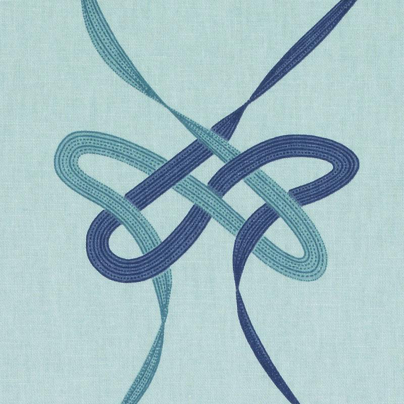 Tissu Alhambra, Bleu / turquoise