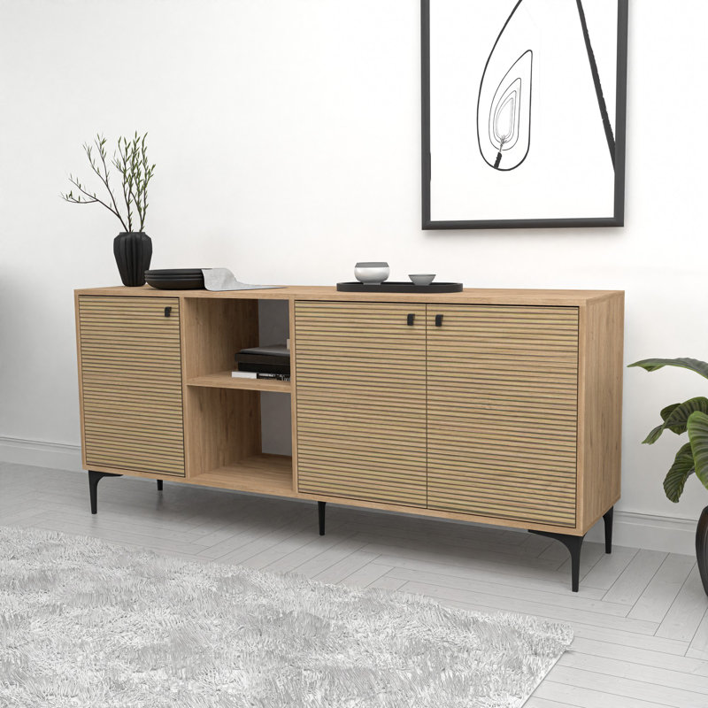 Mezza 80cm Console Table, Oak
