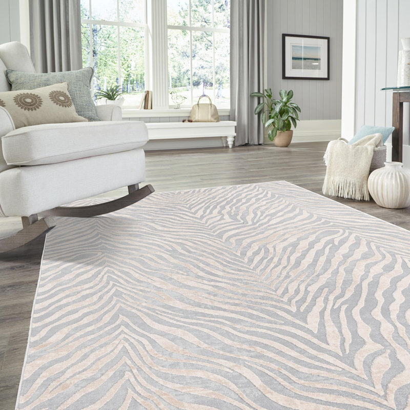 Courtneyann Animal Print Indoor Rug, Rectangle 5'3" x 8'