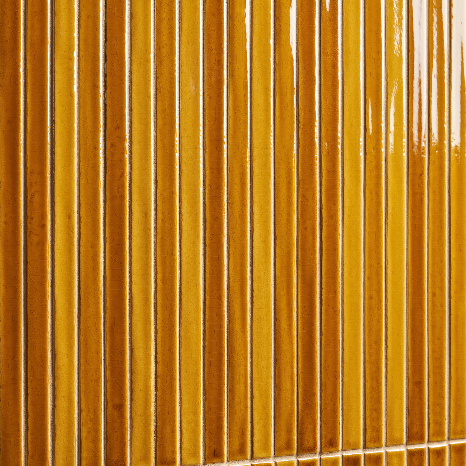 Trending 5" x 18" Ceramic Subway Tile, Mustard Yellow
