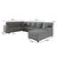 Canapé modulaire rembourré avec rangement 138 po