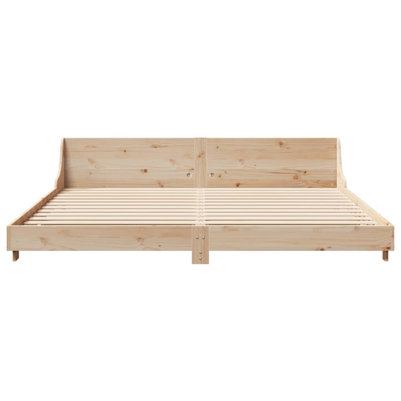 Bed, Brown, 200 x 200cm