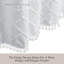 Boho Shower Curtain,Fabric Textured Tufted Chevron Striped-526209576