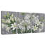 Art floral sur fond de lis - ensemble de 3 impressions sur toiles tendues de qualité supérieure-1949472830