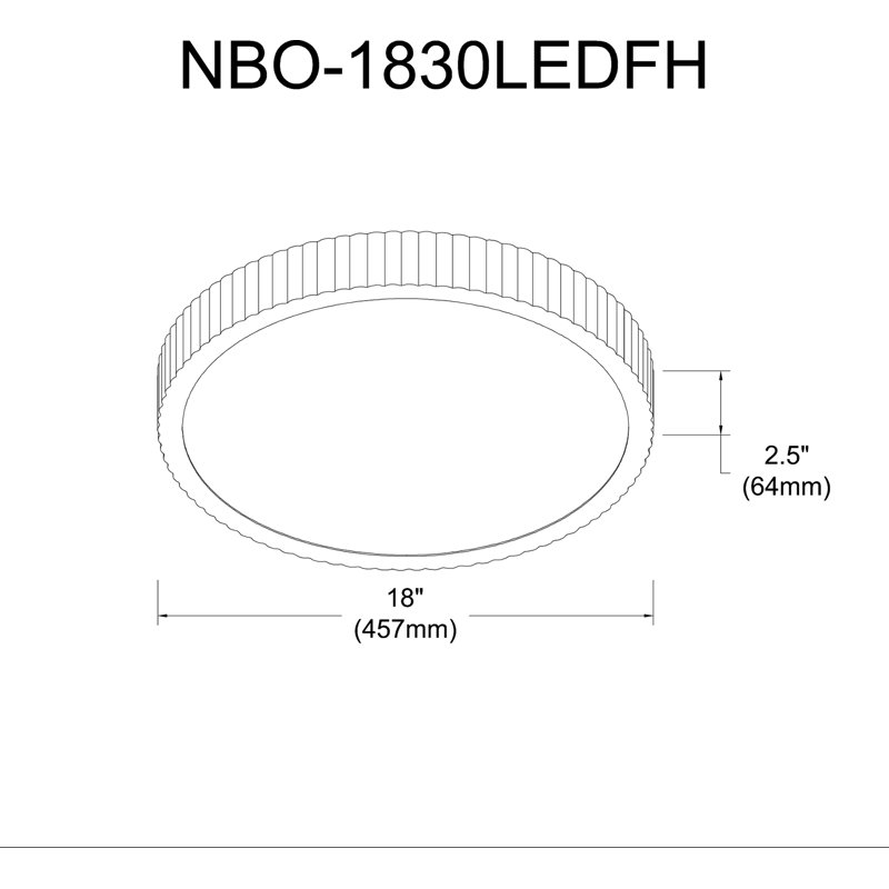 Nabisco Light Simple Circle Led Flush Mount, Matte White