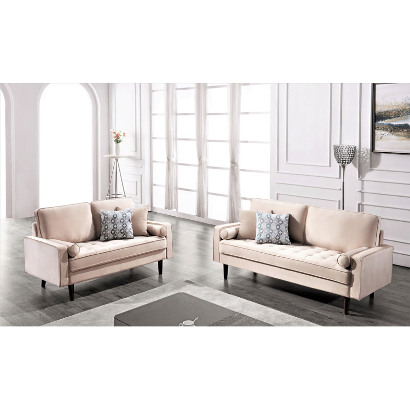 Ensemble de salon 2 pièces Hazen, Beige