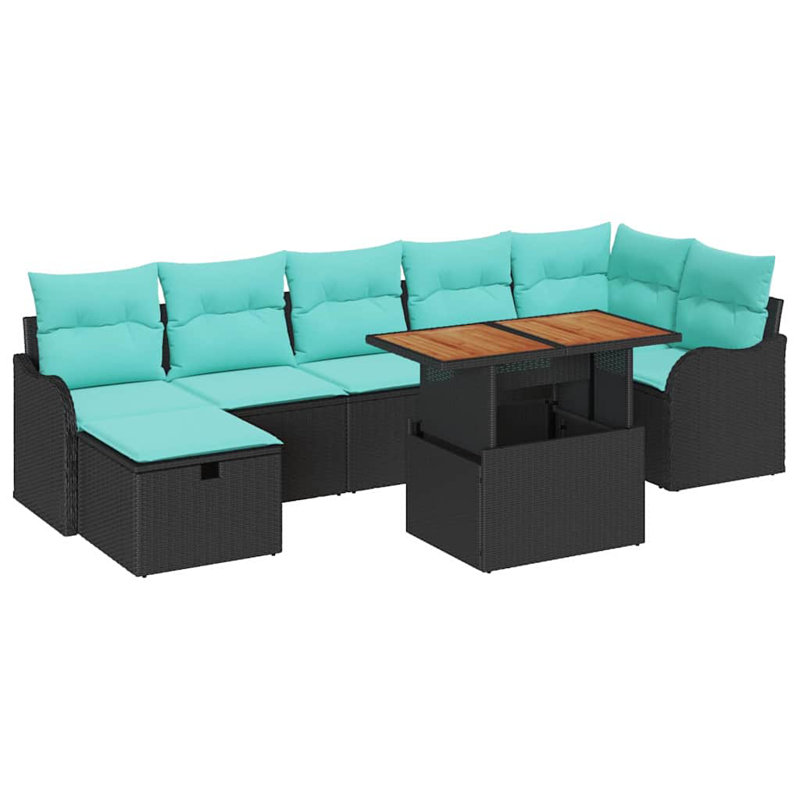 Ensemble de canapé de jardin avec coussin vidaXL 8 pièces vidaXL