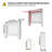 Tall Horizontal Slats Radiator Cover Wood Cabinet Modern Radiators Shelf Thicken White-100737106