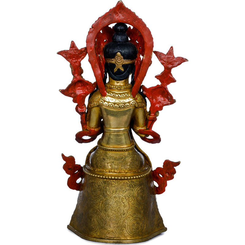 Bouddha Maitreya assis sur un trône