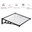 Dakota Fields 150cm W x 90cm D Metal Cover Retractable Door / Window Awning-267620408