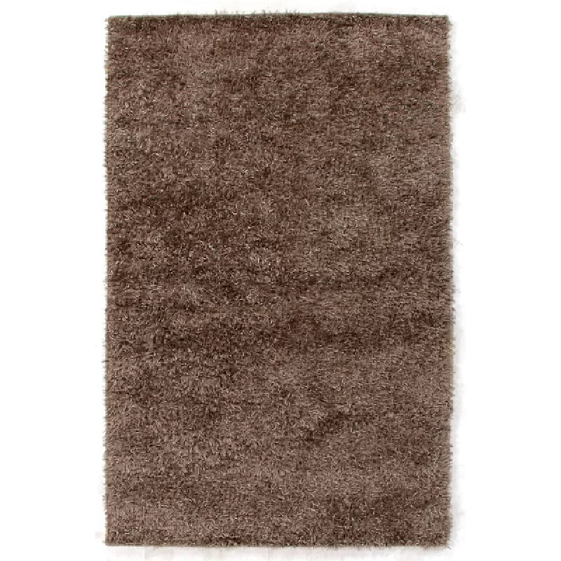 Viscose Shaggy Hand Loomed Area Rug, Rectangle 8' x 10'