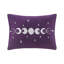 Édredon en velours de luxe pour lit simple / simple TG de couleur mauve avec couette, taies décoratives et oreillers