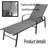 Rosaleah Outdoor Metal Chaise Lounge Set , Cushion Included