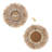 18.5" Rustic Round Wooden Wall Art Decorfor Living Room or Bedroom- Set of 2