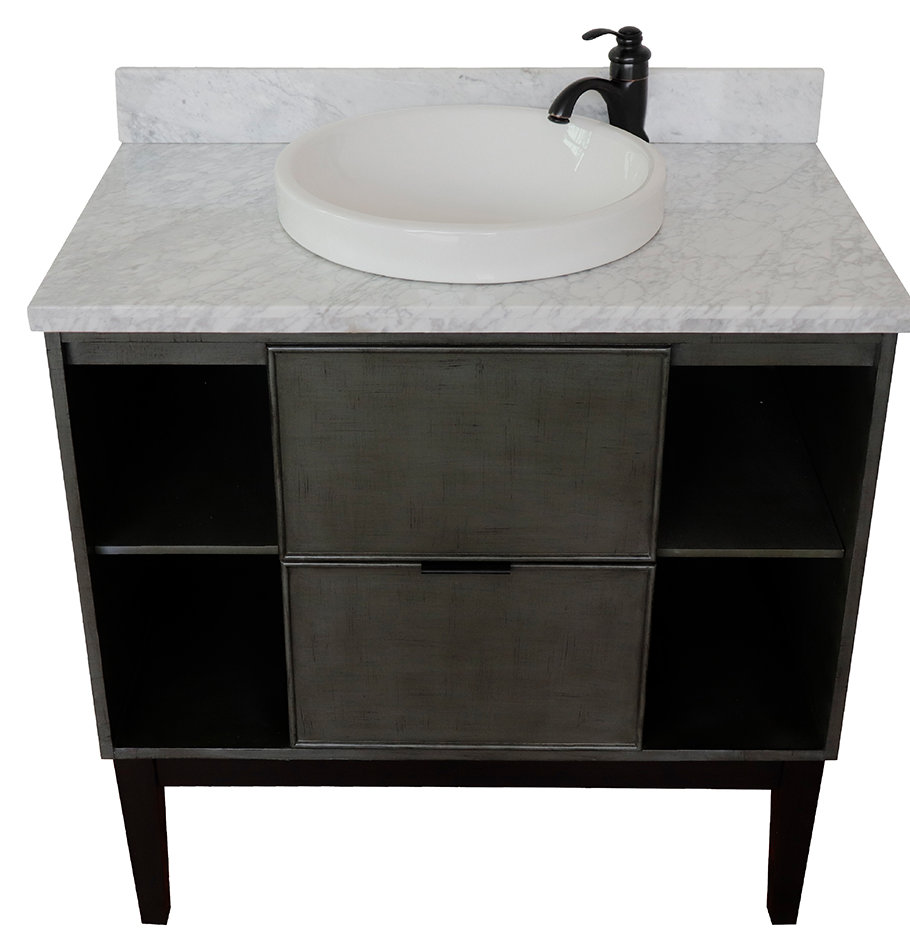 37" Single Bathroom Vanity Set 17 Stories 