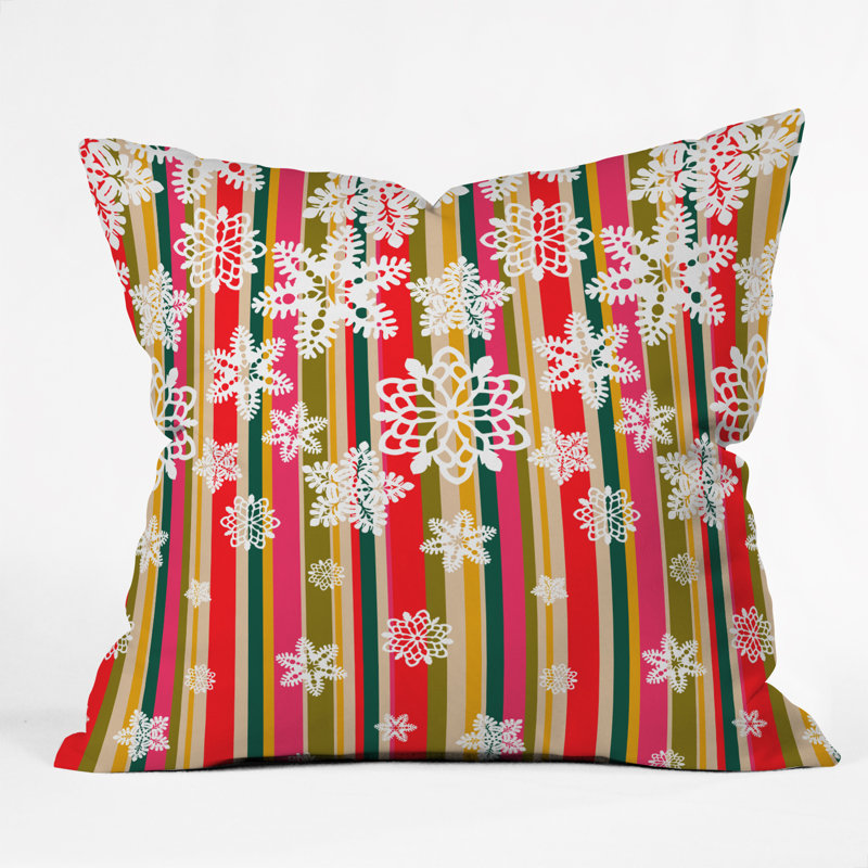 Coussin décoratif flocons de jade, 26 po x 26 po