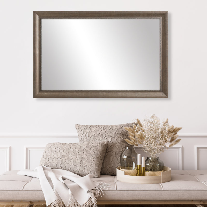 Miroir de salle à manger Ventura, Étain antique, 30 po x 40 po