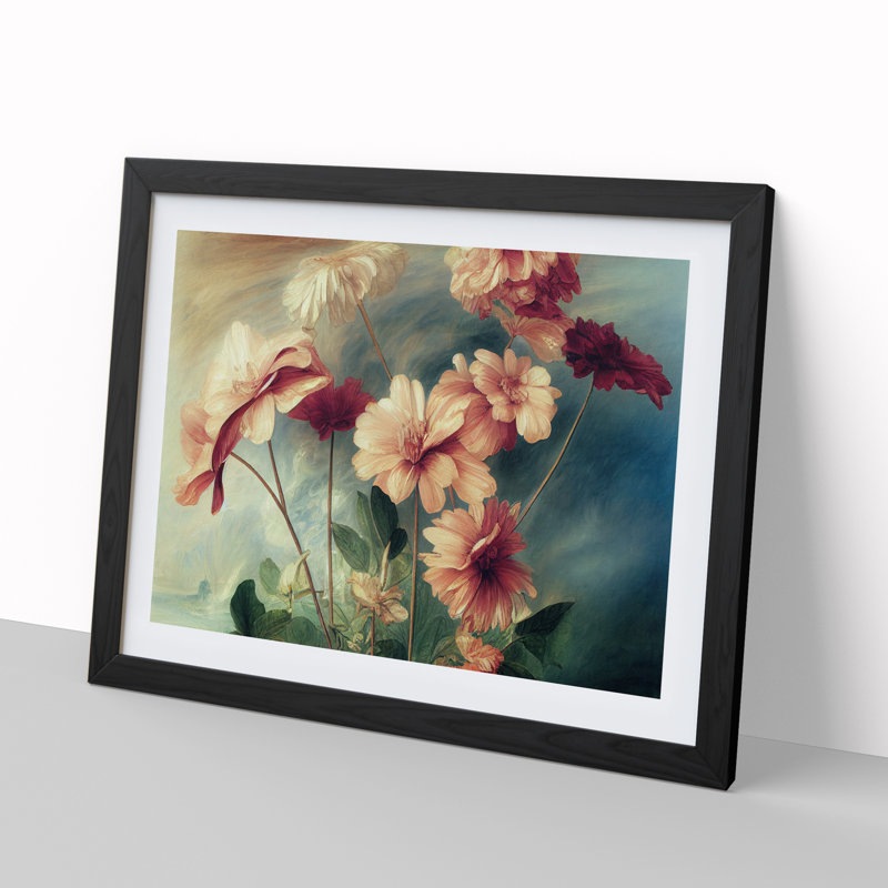 Sensational Flowers - Framed Print, Black , 46cm H x 64cm W x 2cm D