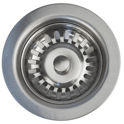 Drain de panier de bar 3,5 po - Nickel brossé