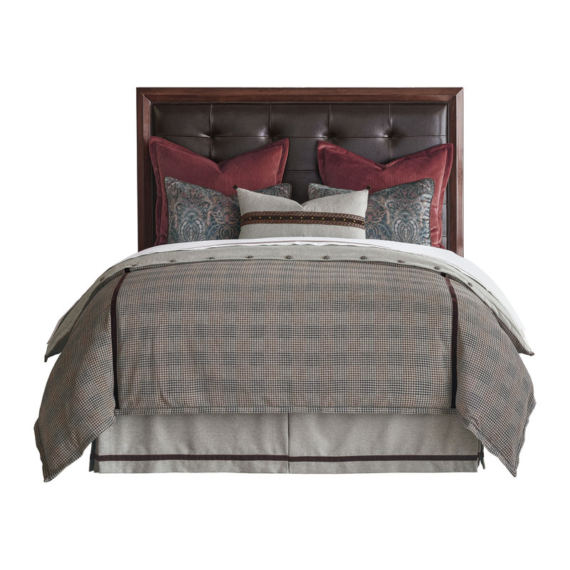 Cristobal Woven Plaid Duvet Cover, Cal. King Duvet Cover + 6 Additional Pieces