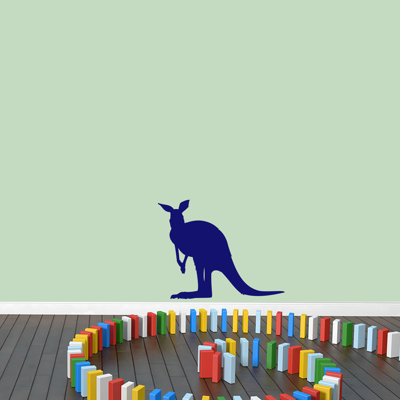 Décalcomanie murale silhouette kangaroo