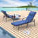 Bourque Outdoor Chaise Lounge Chair Set With Adjustable Backrest Cushions Foldable Table Weather Resistant Patio Recliner For Garden Poolside Or Balcony