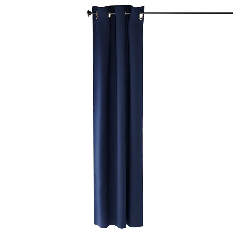 Abigail Curtain Single Panel, Dark Blue, 107 W x 160 D cm