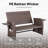 Outdoor PE Wicker Adjustable Reclining Daybed Patio Chair, 4-Position With Storage Ottoman With Cushions-312700897