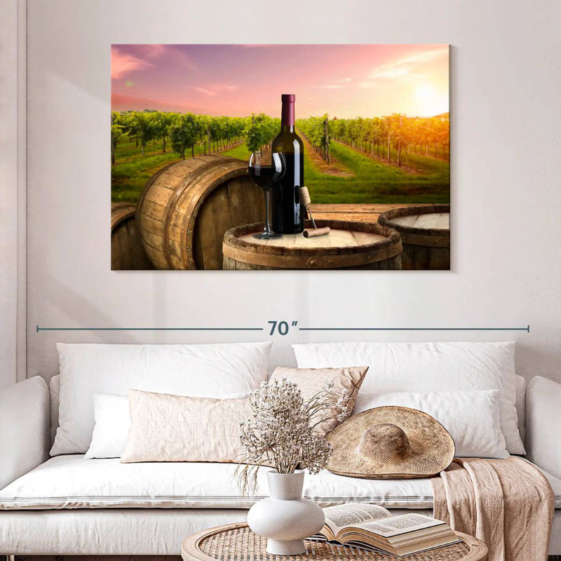 Yarlin Tuscan Wine Vineyard, H 32 po x l 48 po
