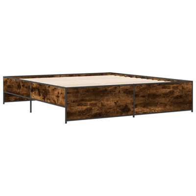 Vidaxl Bed Frame Engineered Wood And Metal