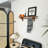 French Retro Kitchen Shelf With Hooks | Solid Cherry Wood Wall Mounted Display Board-1229159455