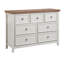 Commode moderne à 7 tiroirs, commode à tiroirs et rangement à vêtements pour le salon, commode de ferme