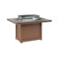 Donoma Rectangular Dining Fire Pit Table